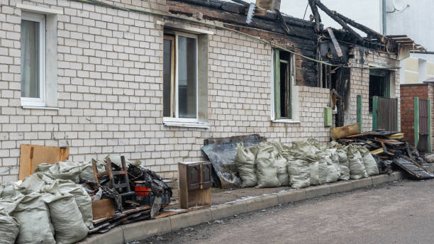 Professional Fire Damage Repair technician working in Juliustown, NJ